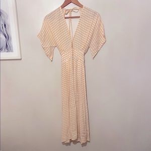 Faithfull the brand checkered midi dress